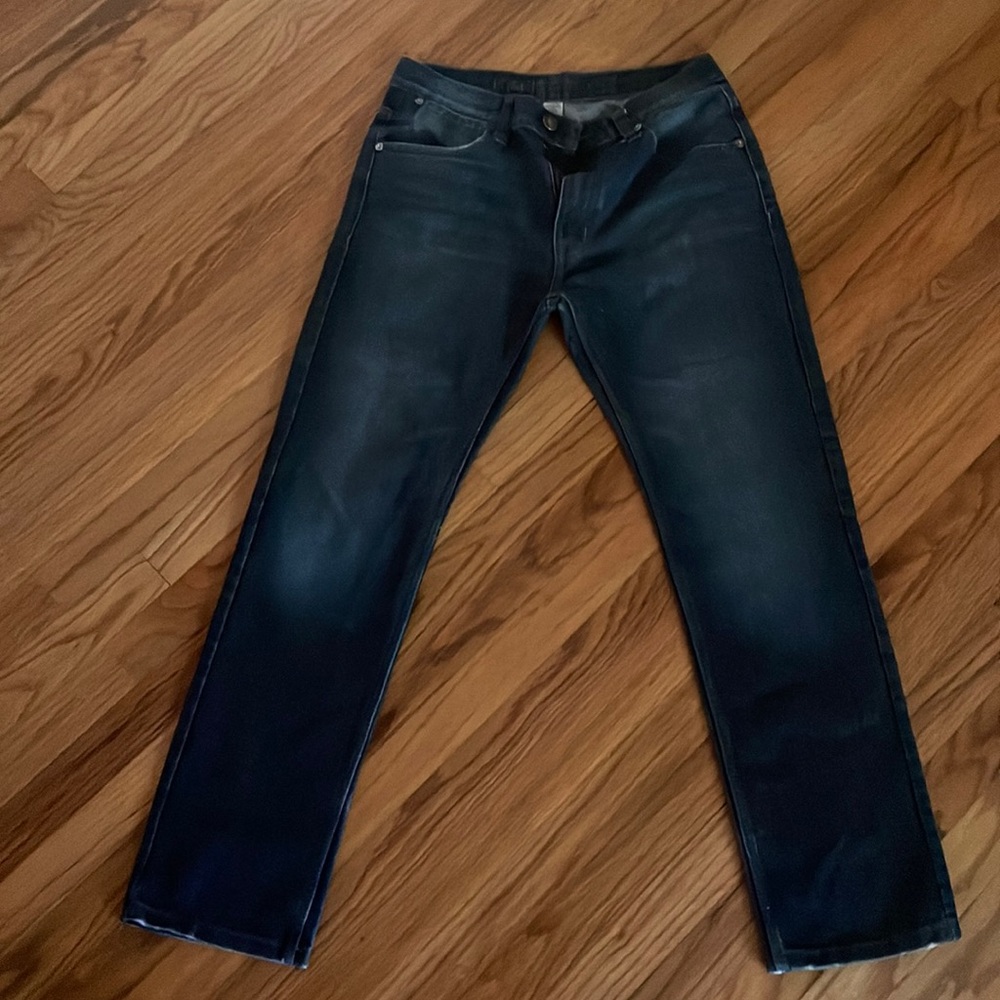 Mens Paper, Denim, and Cloth Jeans.  Dark blue denim. 32x32.